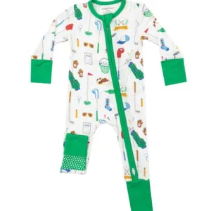 2 Way Zipper Bamboo Golf Club Romper