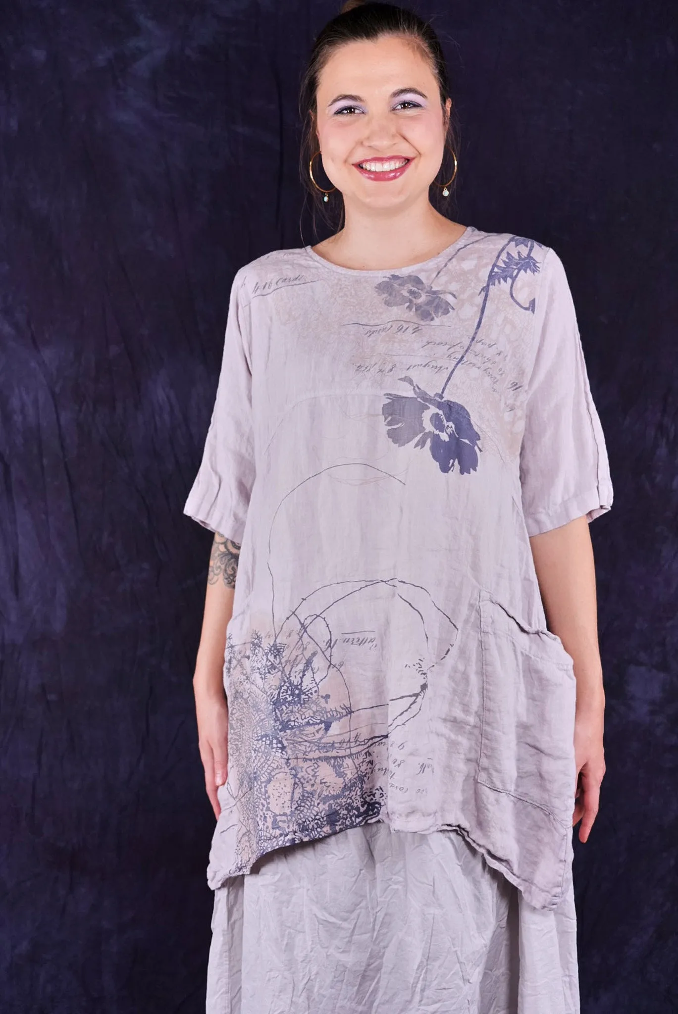2270 Linen Urchin Tunic Rice Paper-P