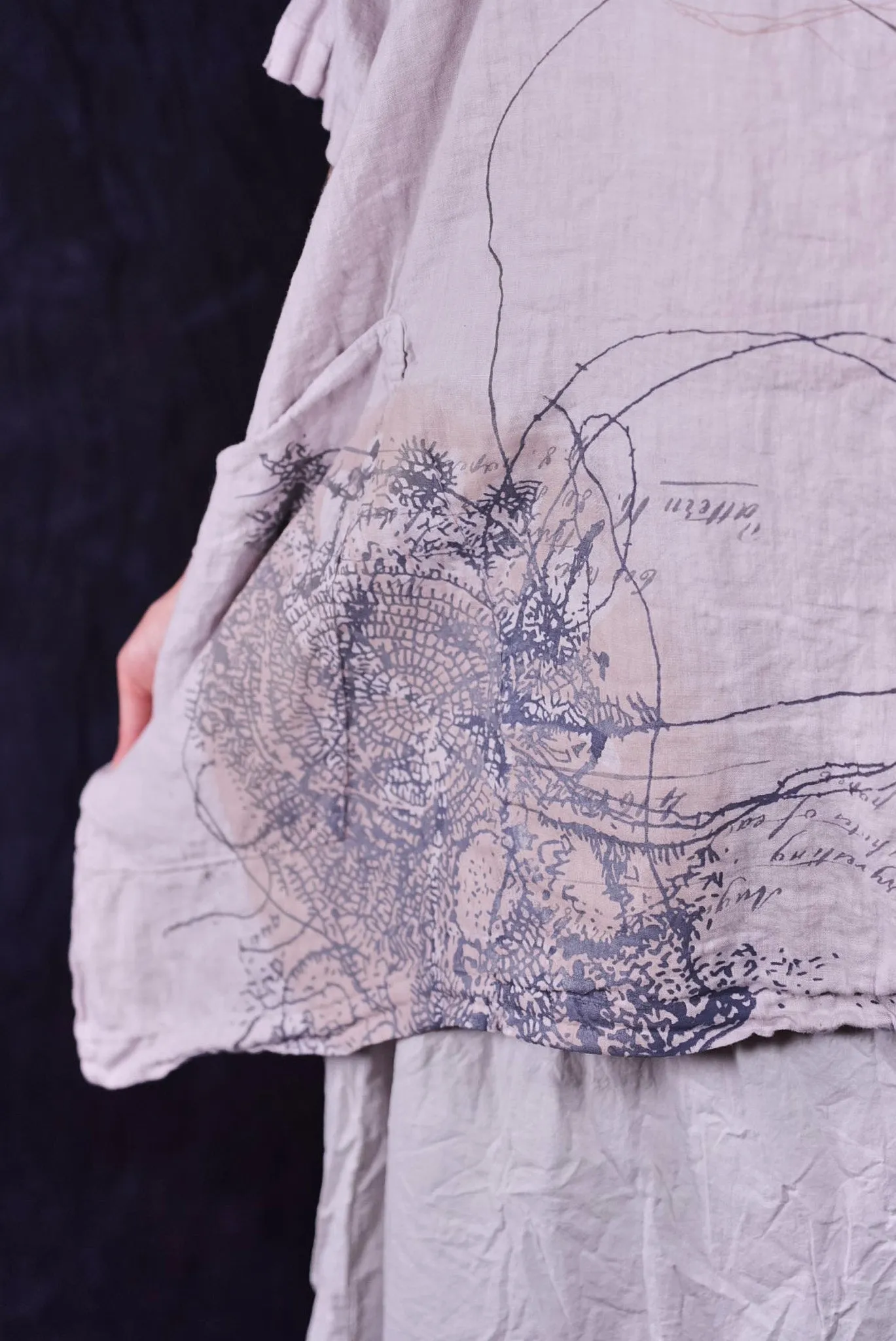 2270 Linen Urchin Tunic Rice Paper-P
