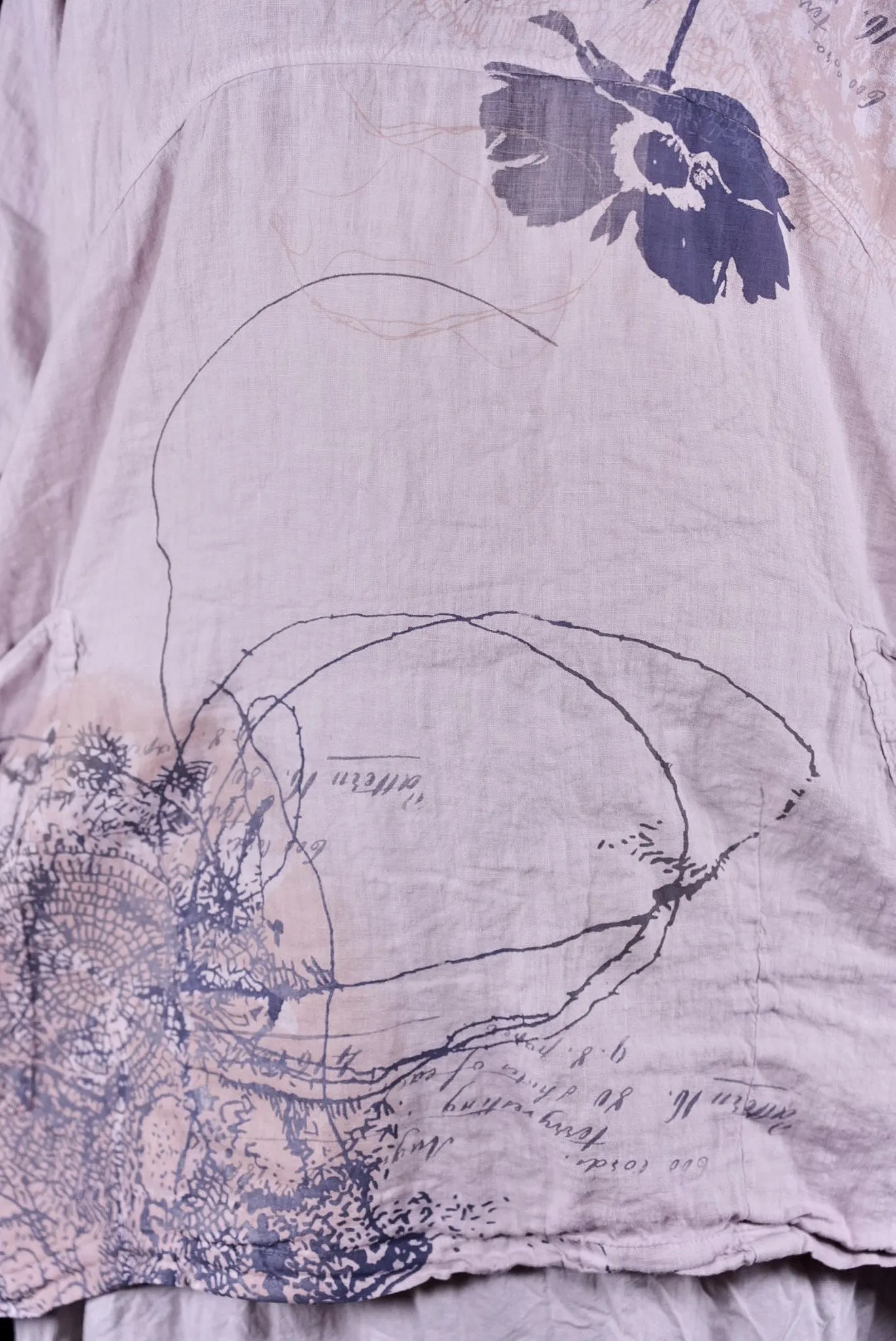 2270 Linen Urchin Tunic Rice Paper-P