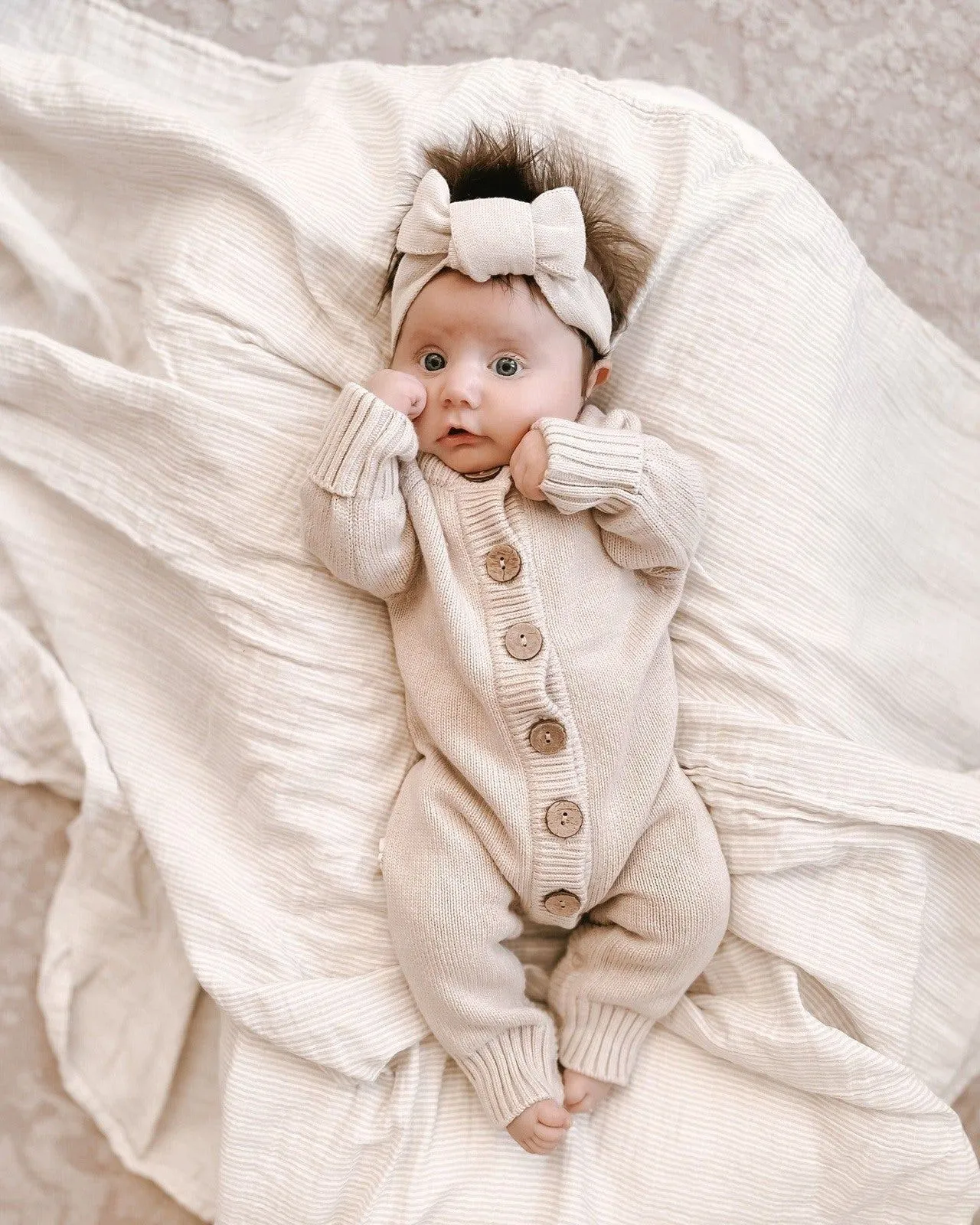 3LC Knitted Topknot | Mushroom