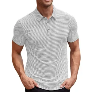 Adam - Casual Striped Polo for Men