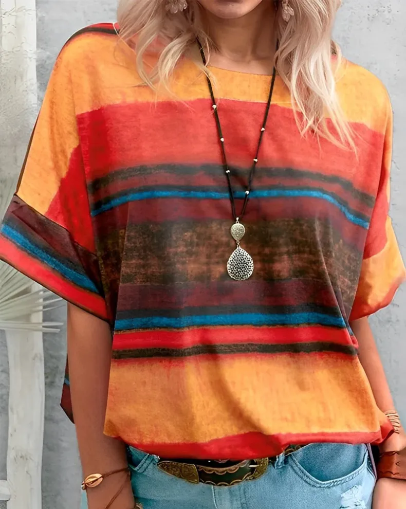 Aina – simple round neck t-shirt for women