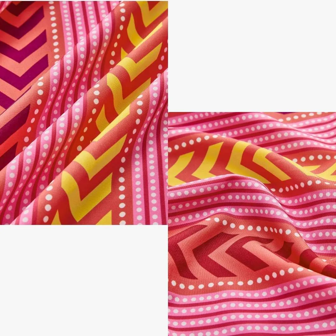 Aisha™ | Boho Printed Drawstring Ruffle Skirt