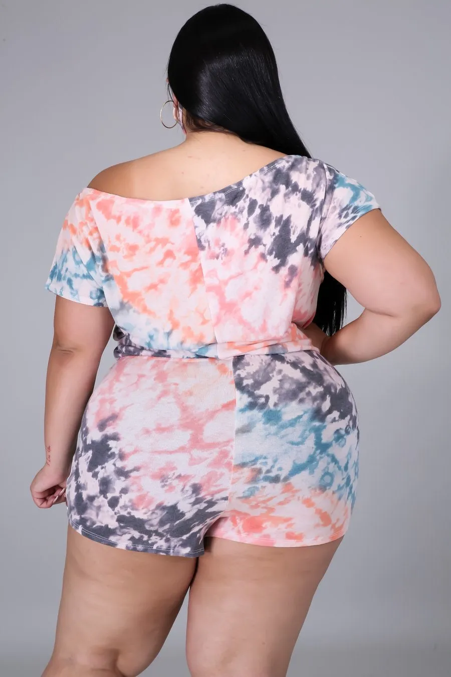 All over Mini romper set