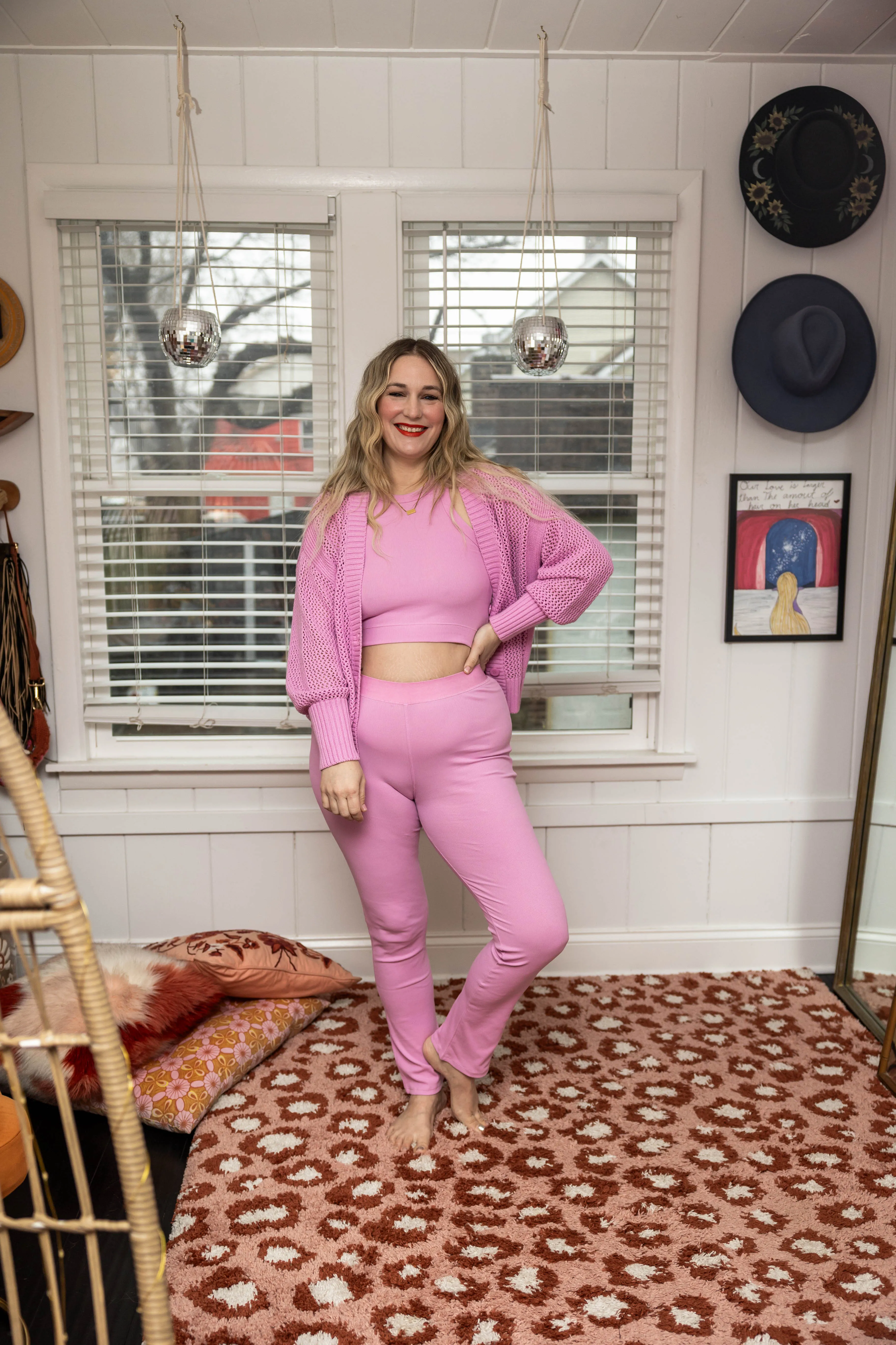 amora pant in pink
