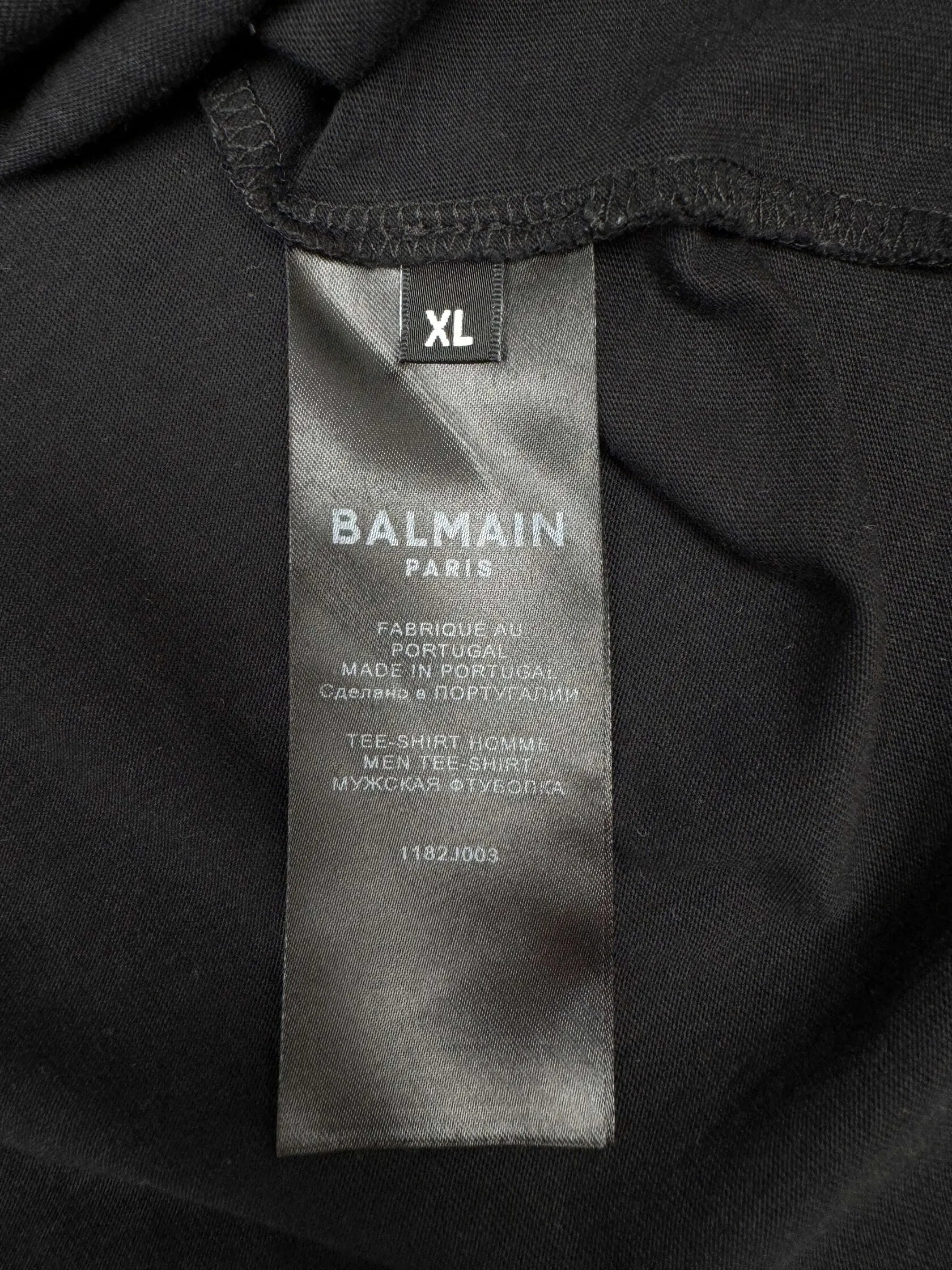 Balmain Tape Sleeve Trim Shirt - Black