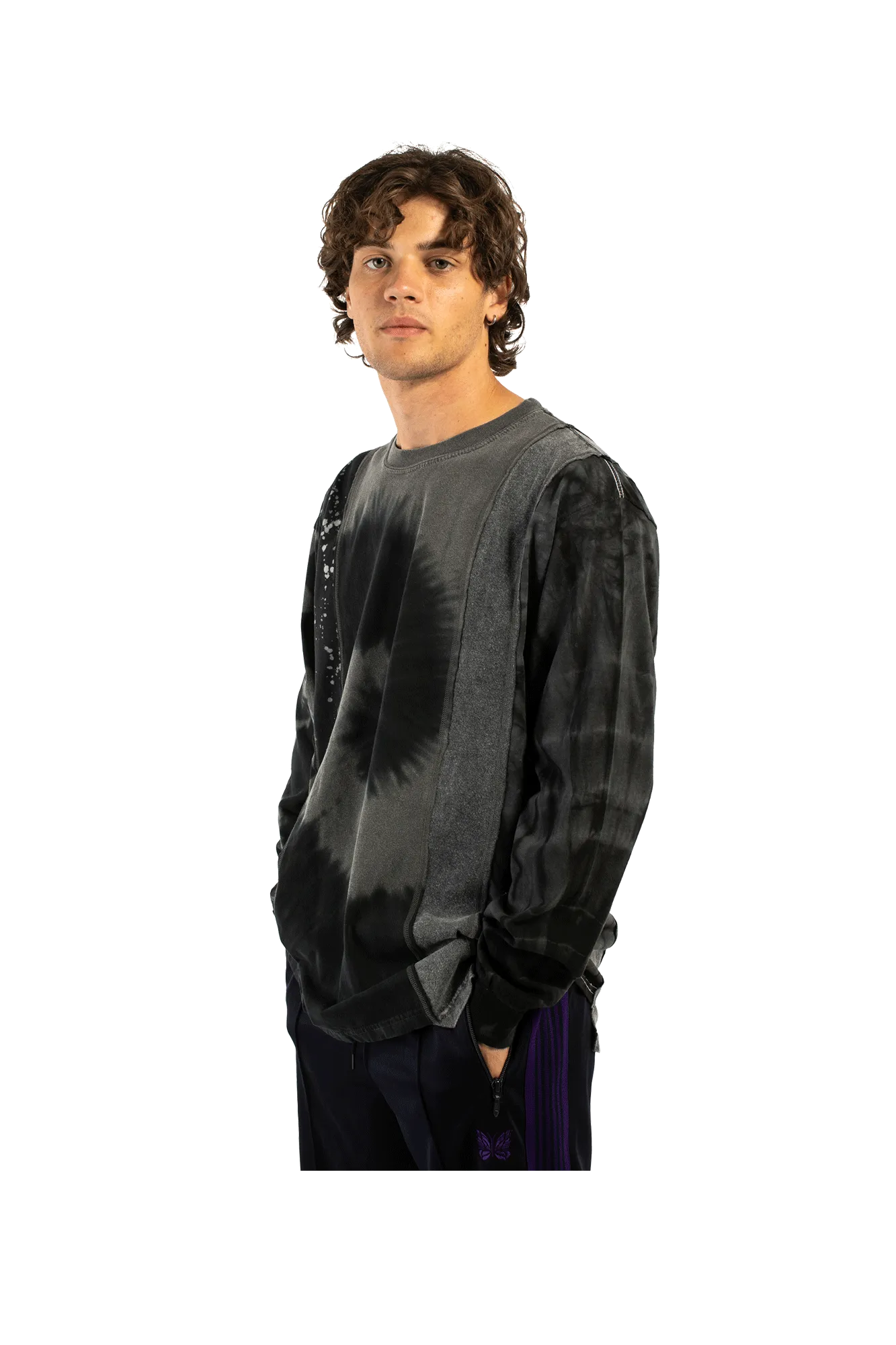B&W Mishmash 5 Cuts Longsleeve Tee