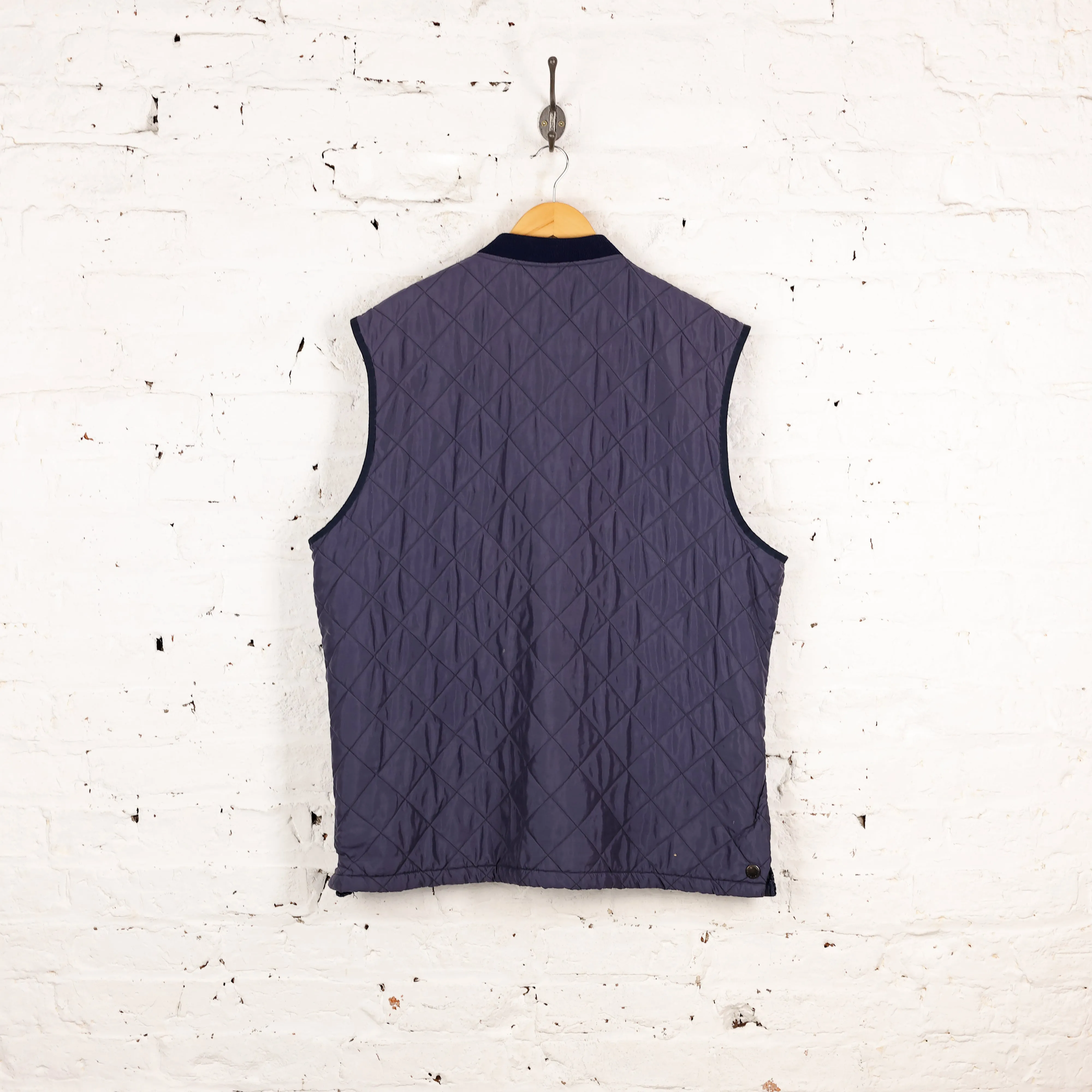 Barbour Eskdale Quilted Waistcoat Gilet Jacket - Blue - XL