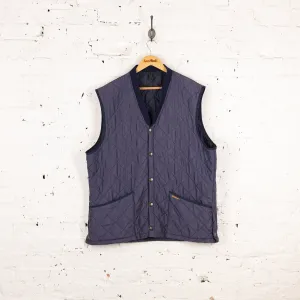 Barbour Eskdale Quilted Waistcoat Gilet Jacket - Blue - XL