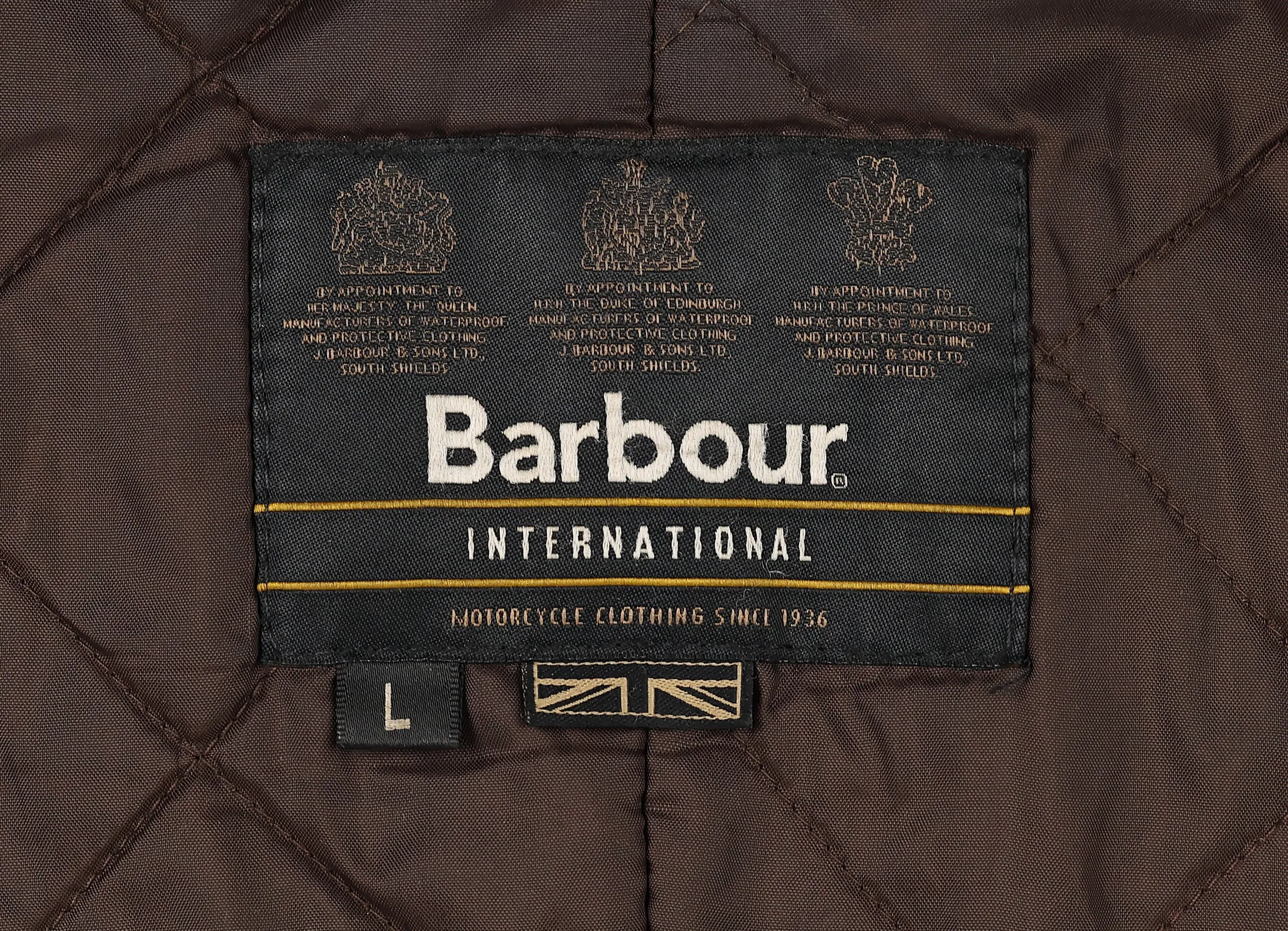 Barbour International Duke Wax Jacket - Brown - L