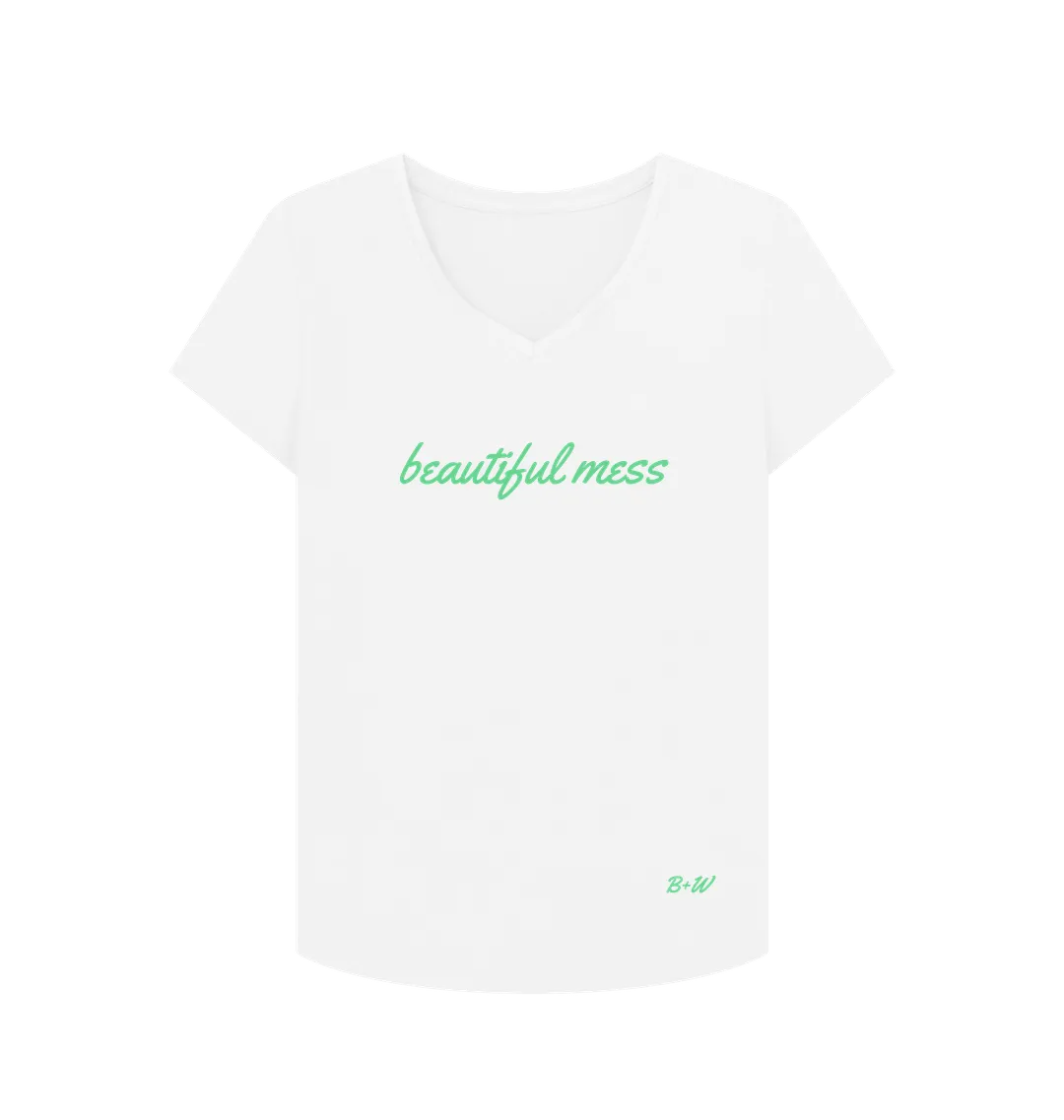 Beautiful Mess V Neck Tee