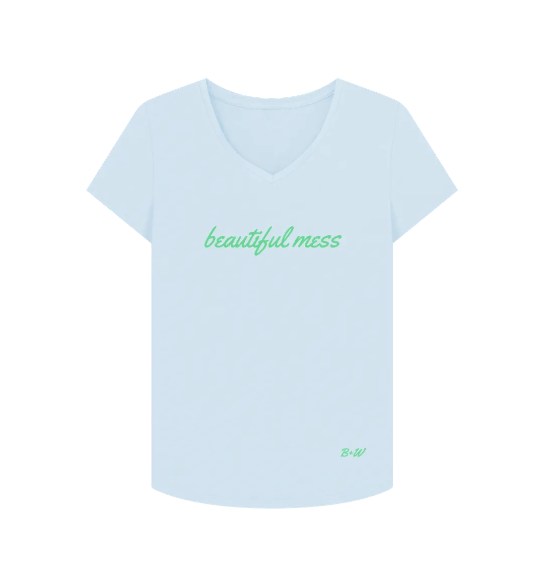 Beautiful Mess V Neck Tee