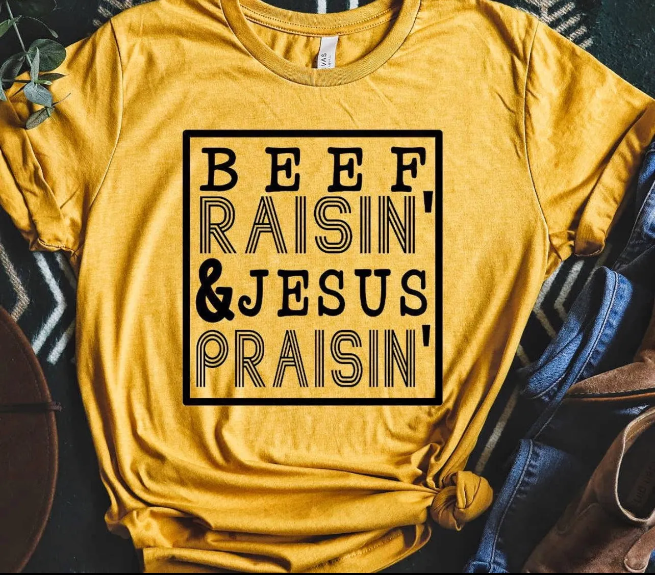 Beef Raisin Jesus Prasin Graphic Tee