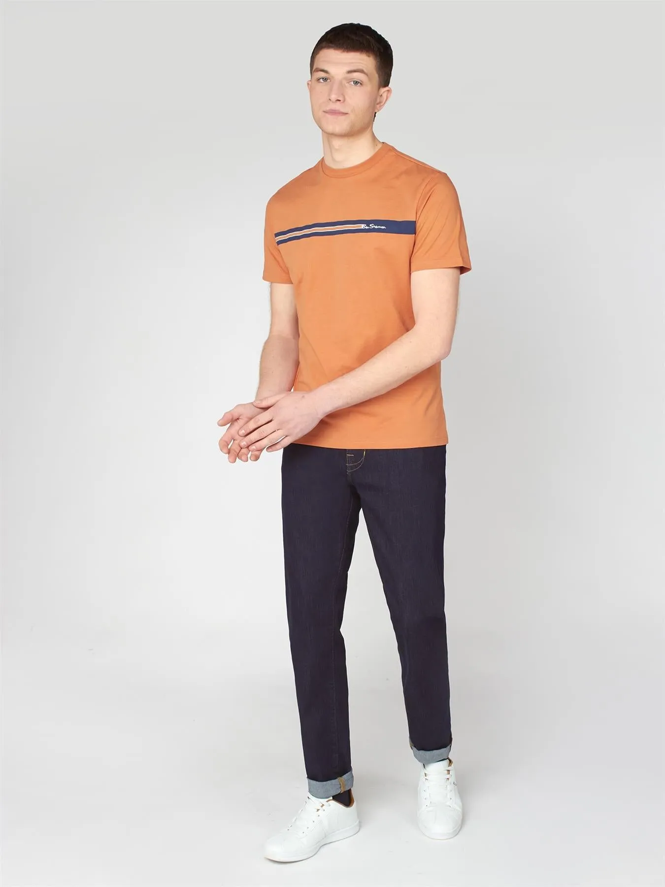 Ben Sherman Men's Regular Fit Chest Stripe Tee (0063358) M-XXL, 2 Colours