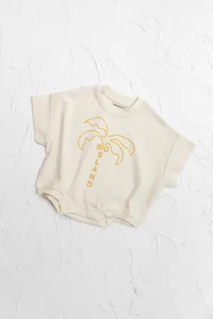 Big Island Tshirt Romper - Mustard