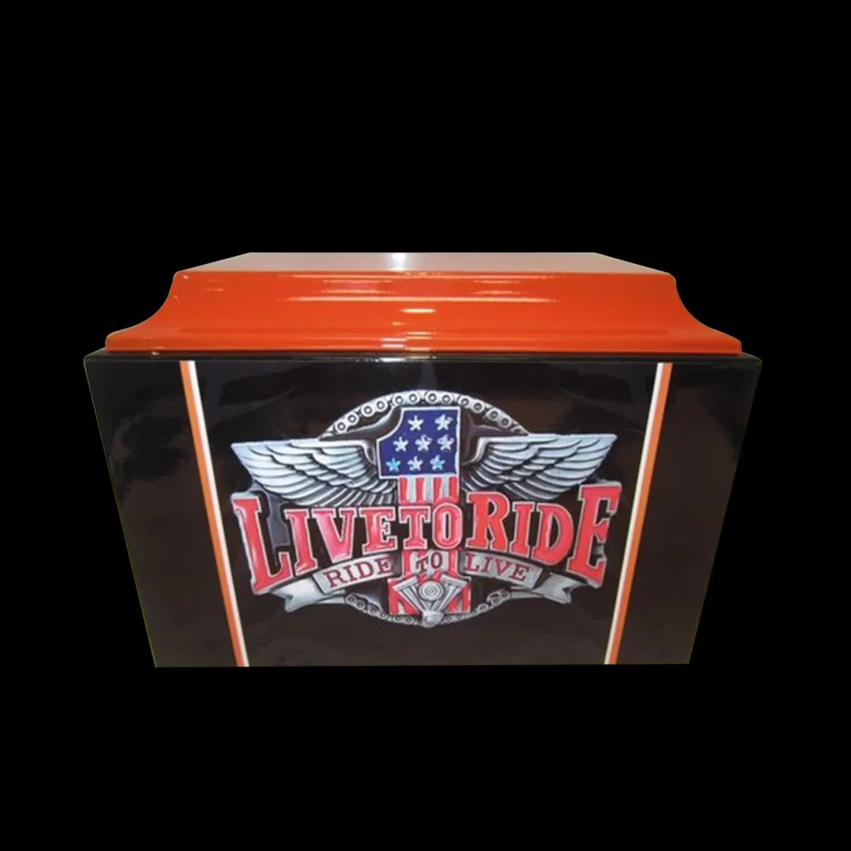 Biker Cremation Urn—Cube
