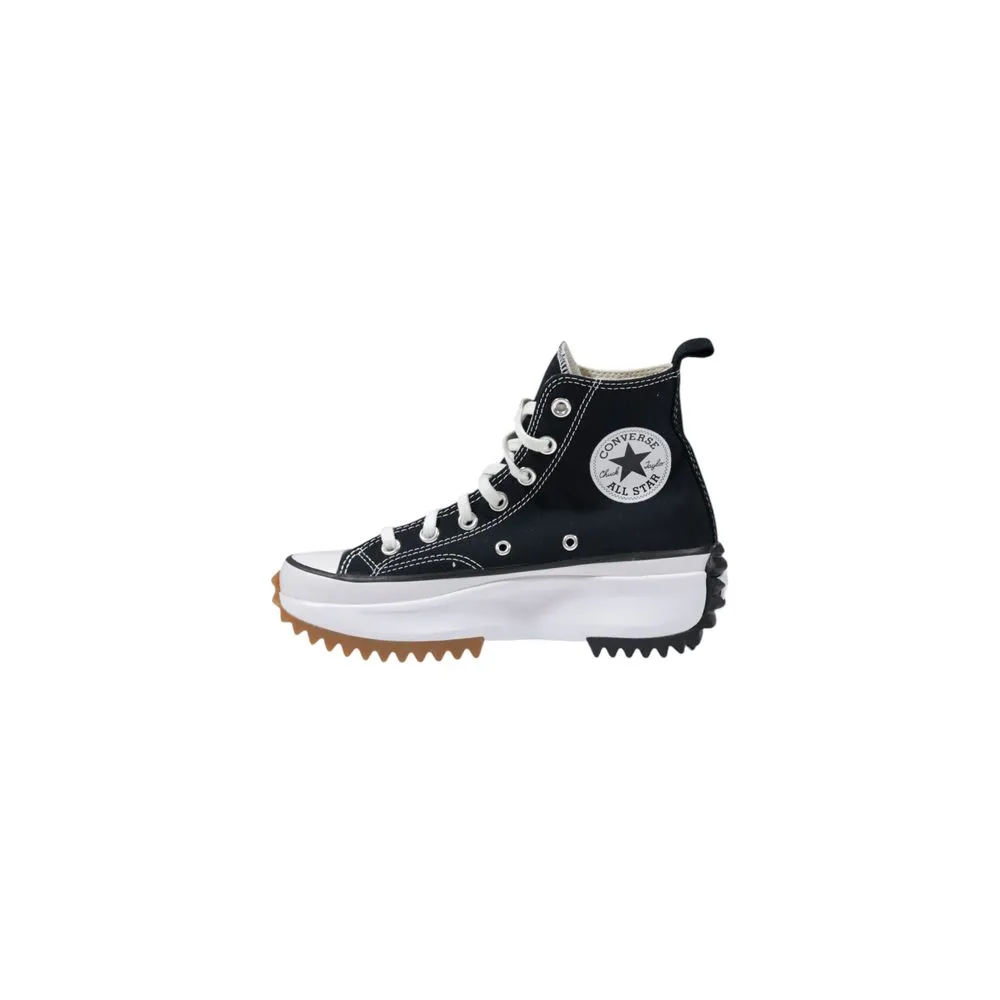 Black And White Fabric Sneaker