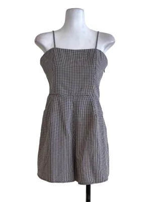 Black Gingham Rompers