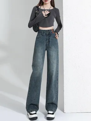 Blue Thick Waistband Denim