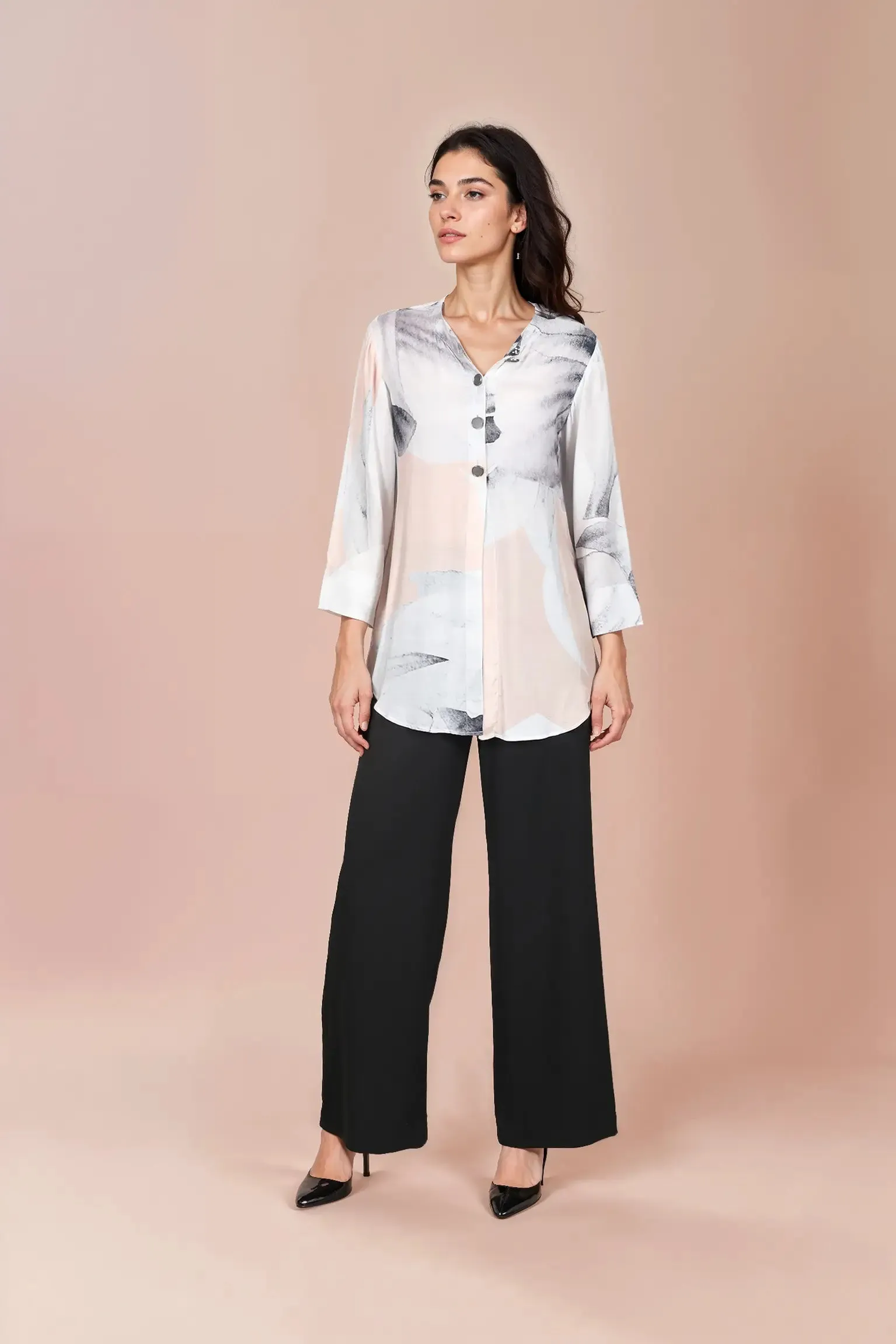 Blush printed shirt