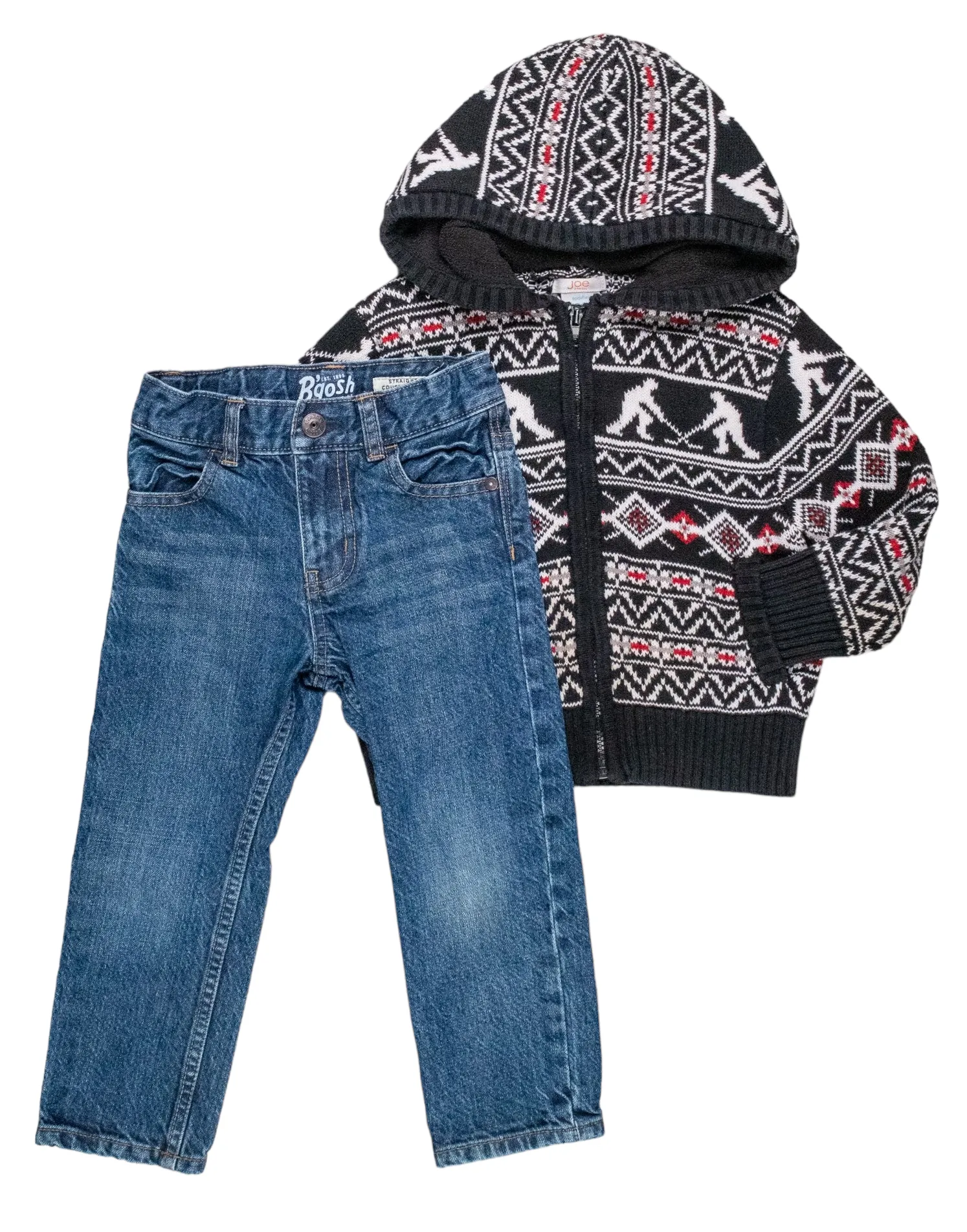BOY SIZE 3 YEARS - JOE FRESH & BABY B'GOSH, 2 Piece Mix N Match Fall Outfit EUC B18