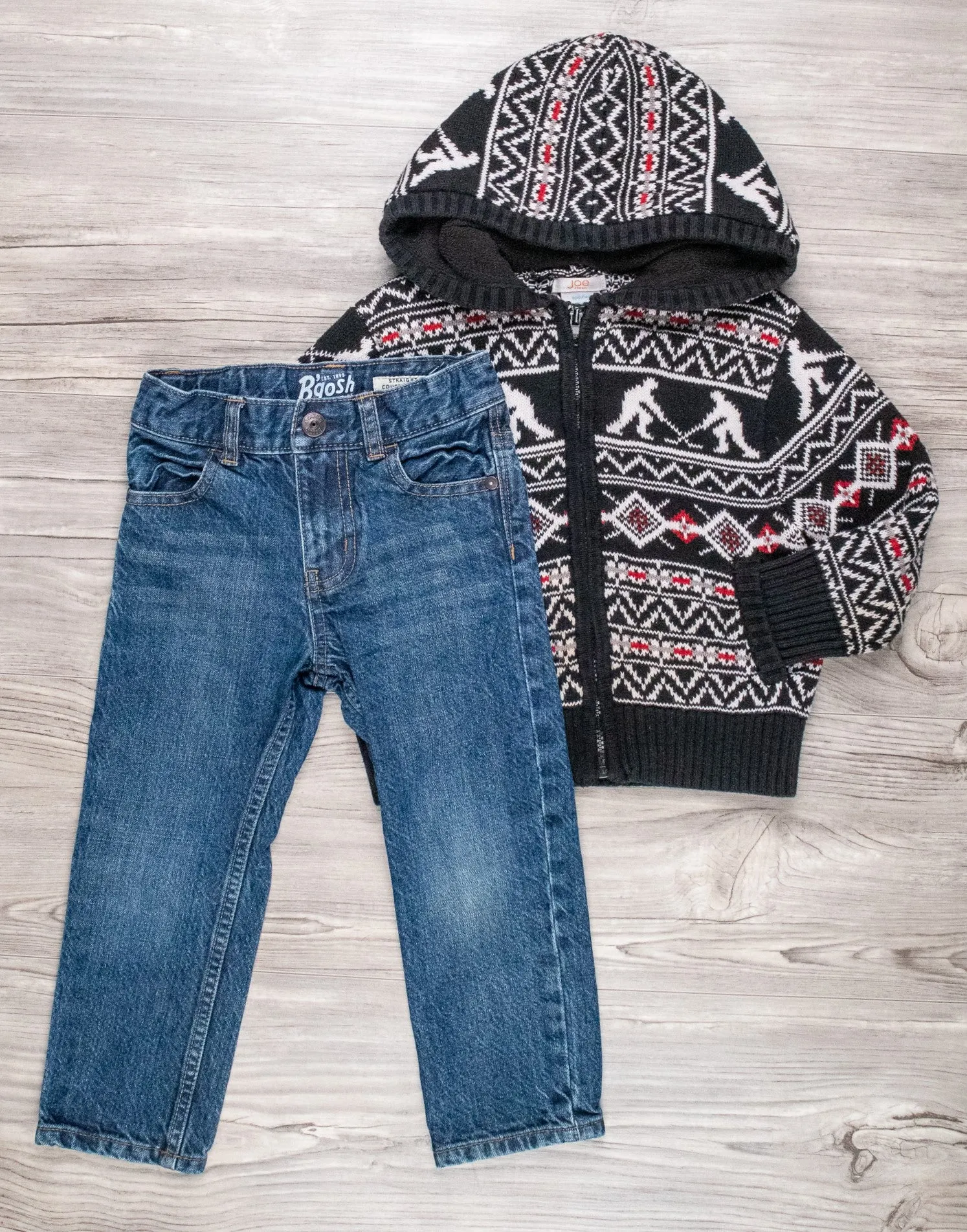BOY SIZE 3 YEARS - JOE FRESH & BABY B'GOSH, 2 Piece Mix N Match Fall Outfit EUC B18