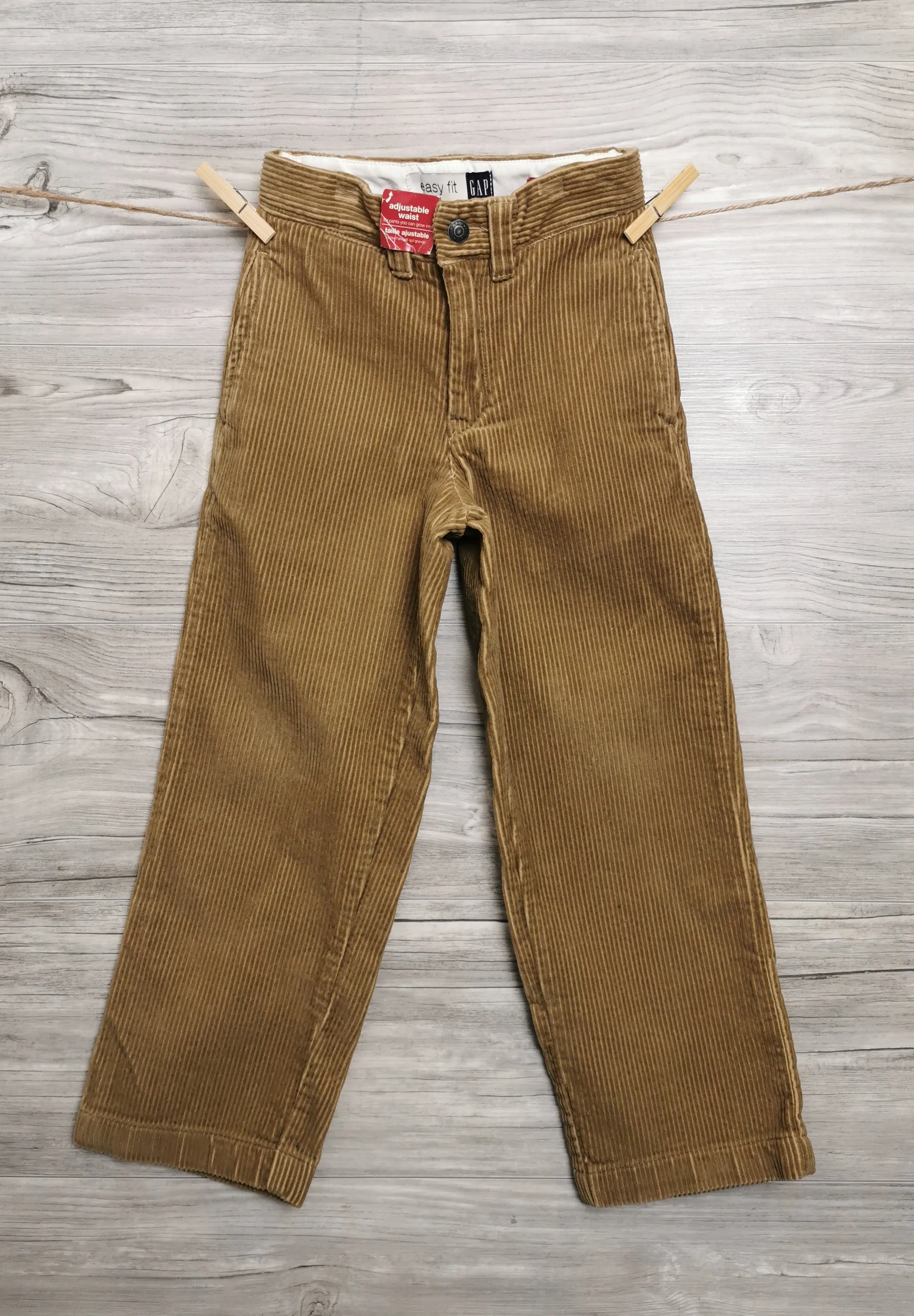 BOY SIZE 6 YEARS SLIM - GAP Kids, Easy fit, Thick Cordory Pants, Brown NWT B17
