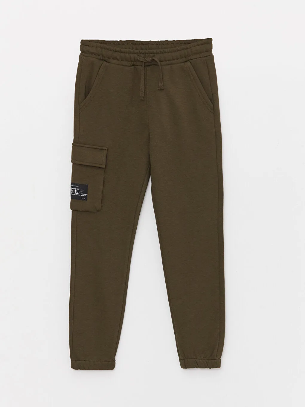 Boys Cargo Sweatpants With Elastic Waist