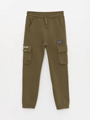 Boys Cargo Sweatpants With Elastic Waist