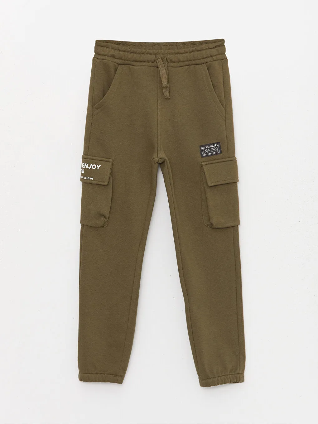 Boys Cargo Sweatpants With Elastic Waist