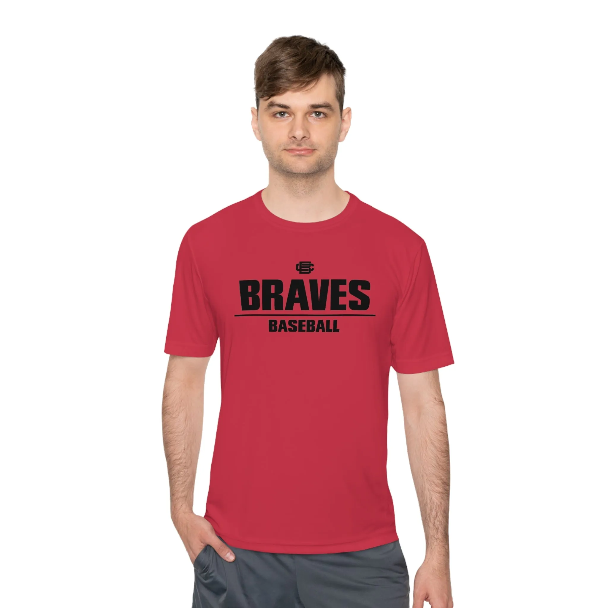 Braves Baseball Moisture Wicking Tee