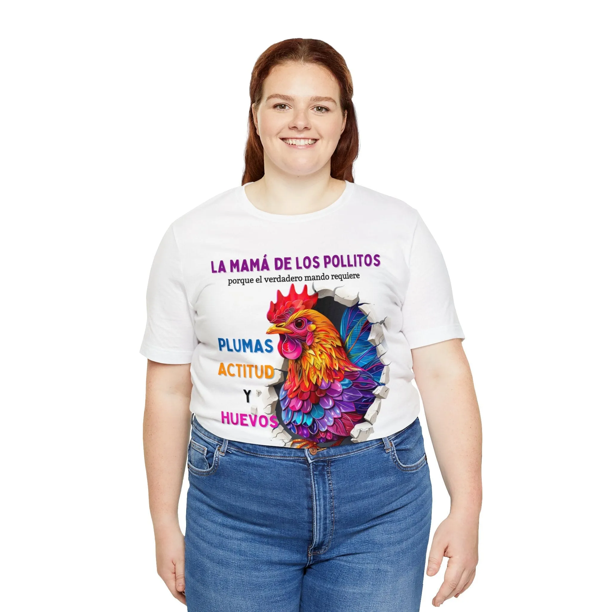 Camiseta 'Mamá de los Pollitos' – Liderazgo con Plumas, Actitud y Coraje