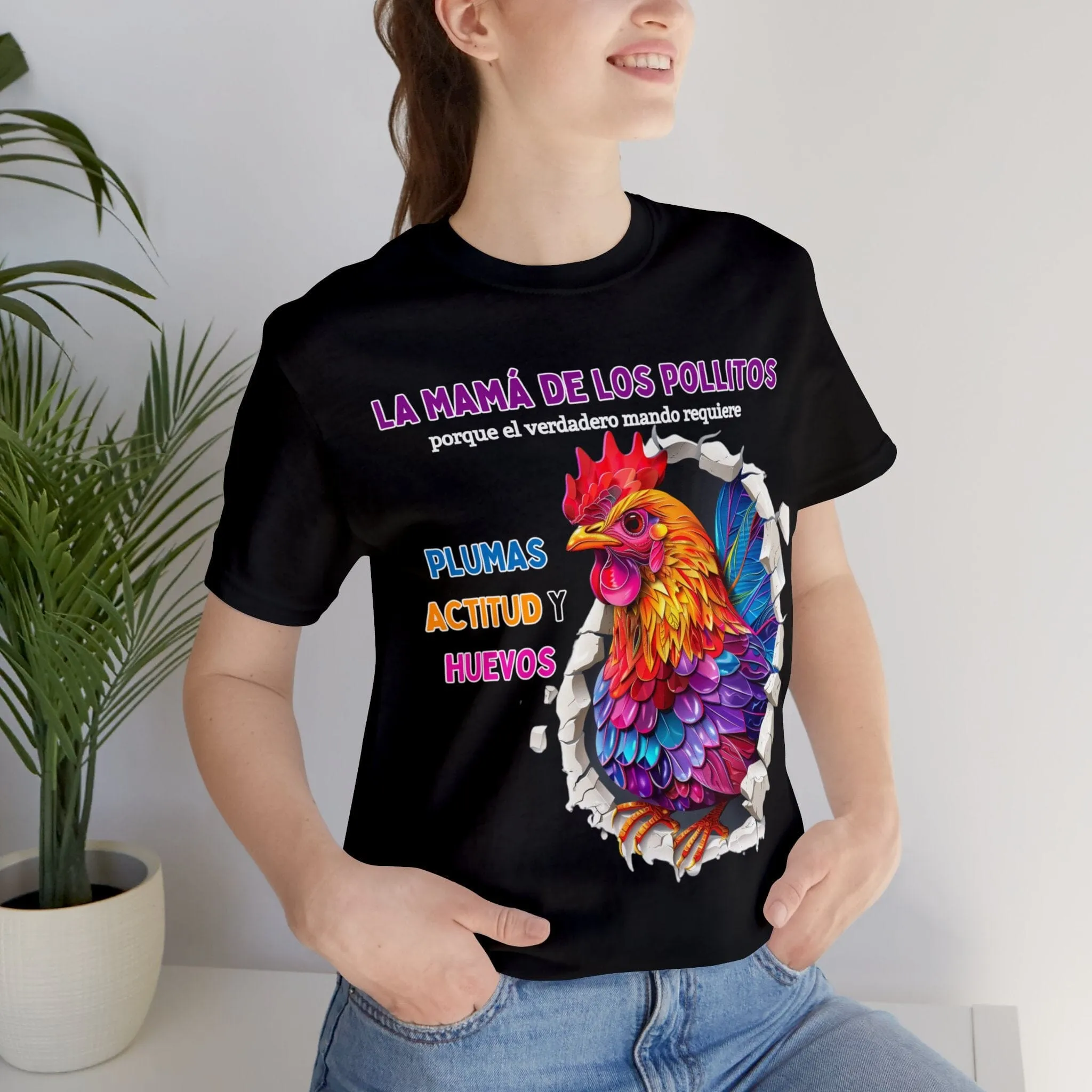 Camiseta 'Mamá de los Pollitos' – Liderazgo con Plumas, Actitud y Coraje
