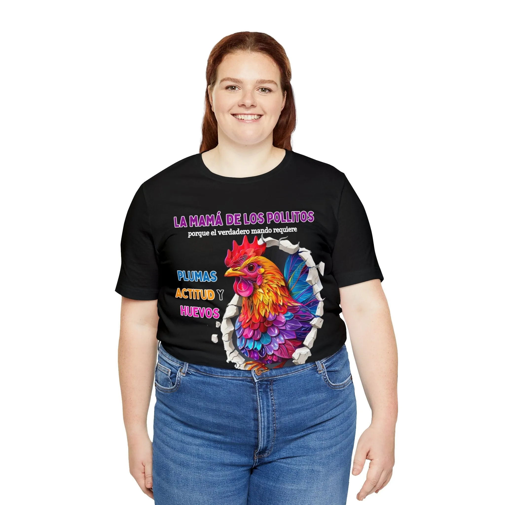 Camiseta 'Mamá de los Pollitos' – Liderazgo con Plumas, Actitud y Coraje