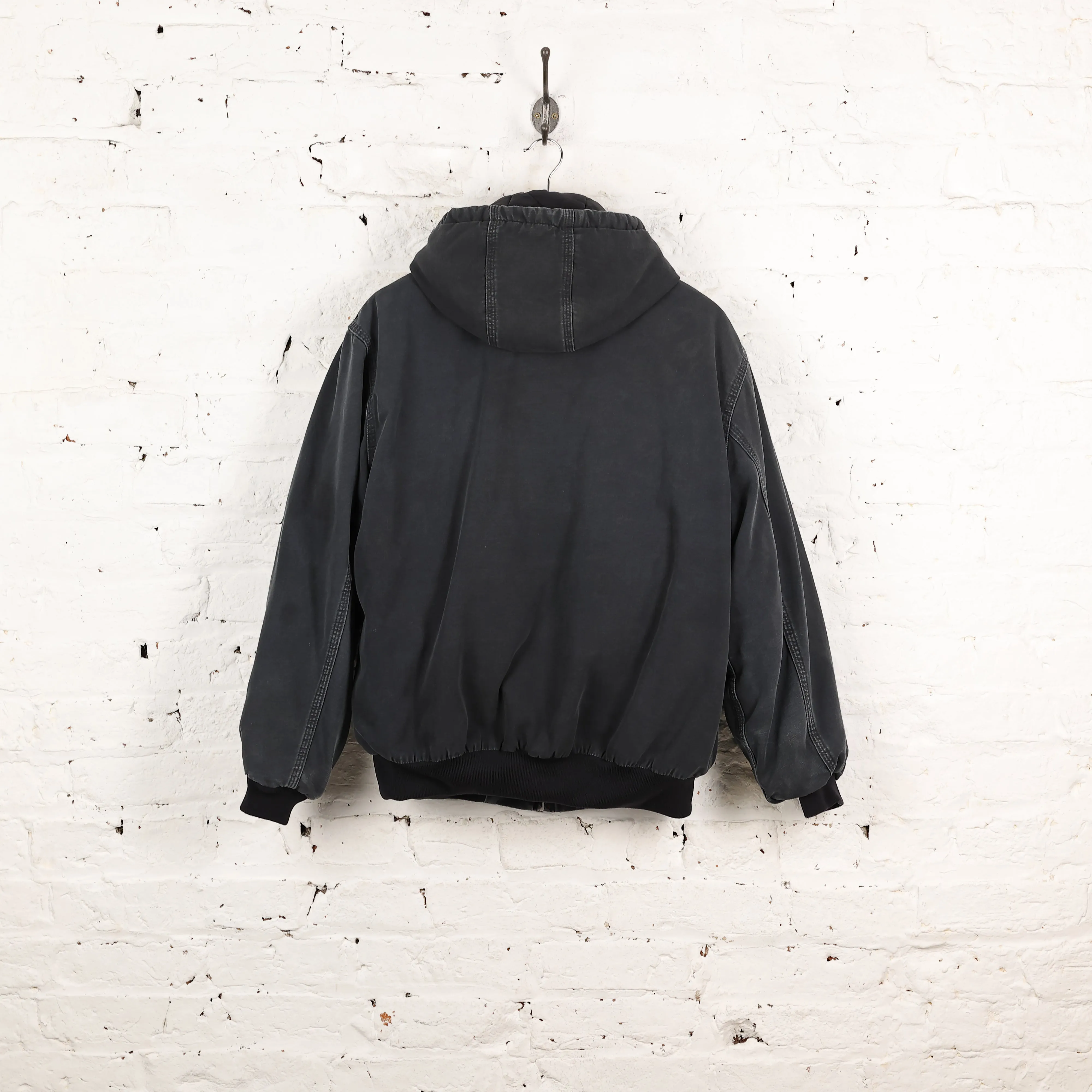 Carhartt Hooded Work Jacket - Black - M