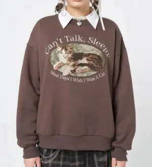 Casual Long-sleeved Printed Sweater for Women