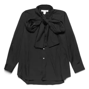CDG Shirt Self-Scarf Shirt FH-B014 Black