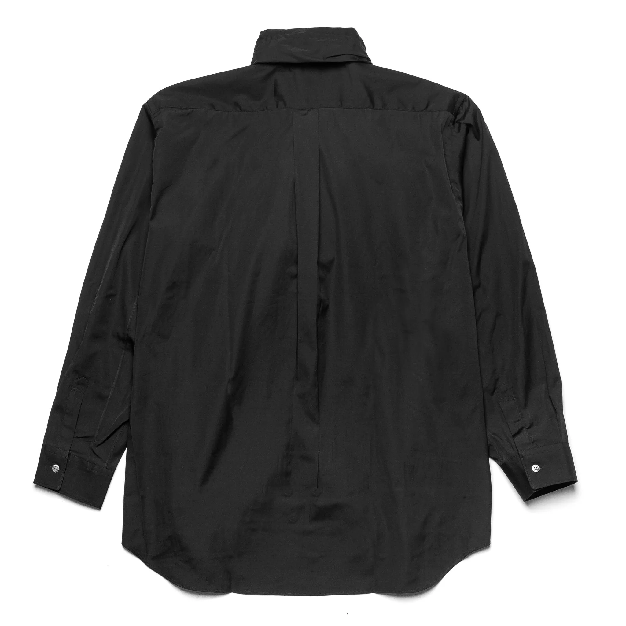 CDG Shirt Self-Scarf Shirt FH-B014 Black