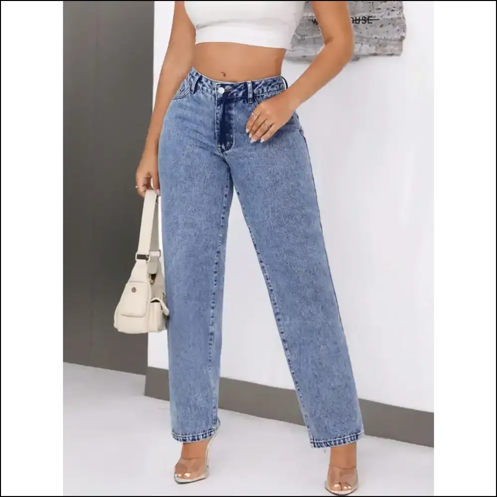 Chic Mid-rise Waist Jeans: my Comfy Sidekick for Life's Awkward Moments 😂