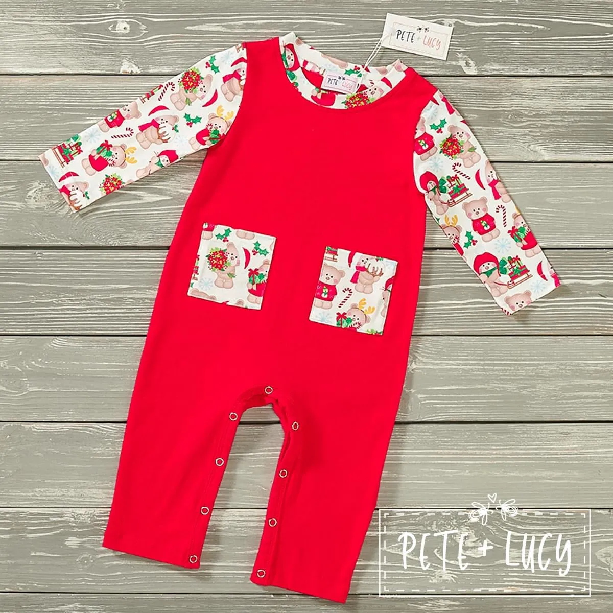 Christmas Family: Boys Infant Romper