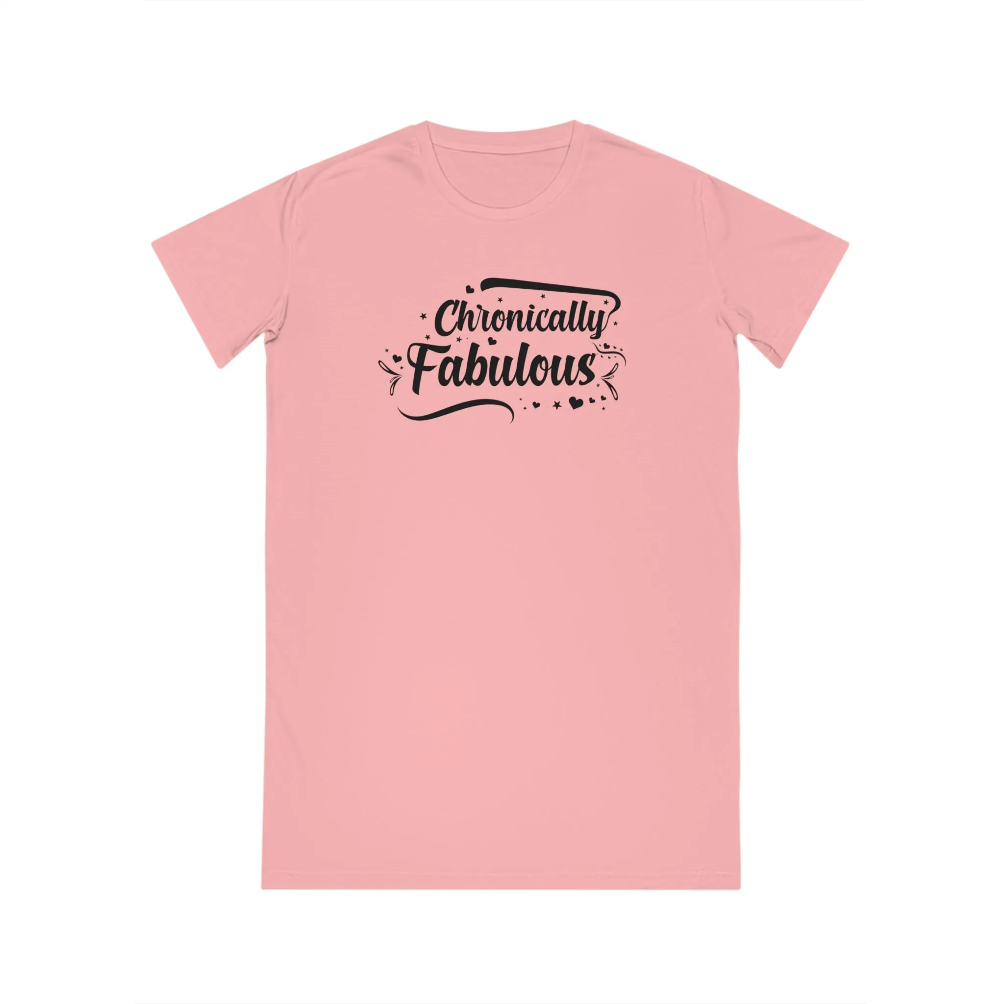 Chronically Fabulous, Women's Spinner T-Shirt Dress, Printed