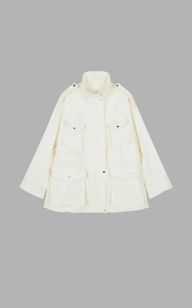 Coat / JNBY Oversized Shapeable Bone-Fish Hybrid Jacket