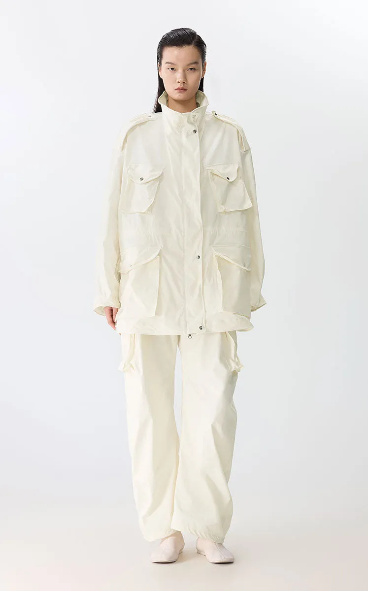 Coat / JNBY Oversized Shapeable Bone-Fish Hybrid Jacket