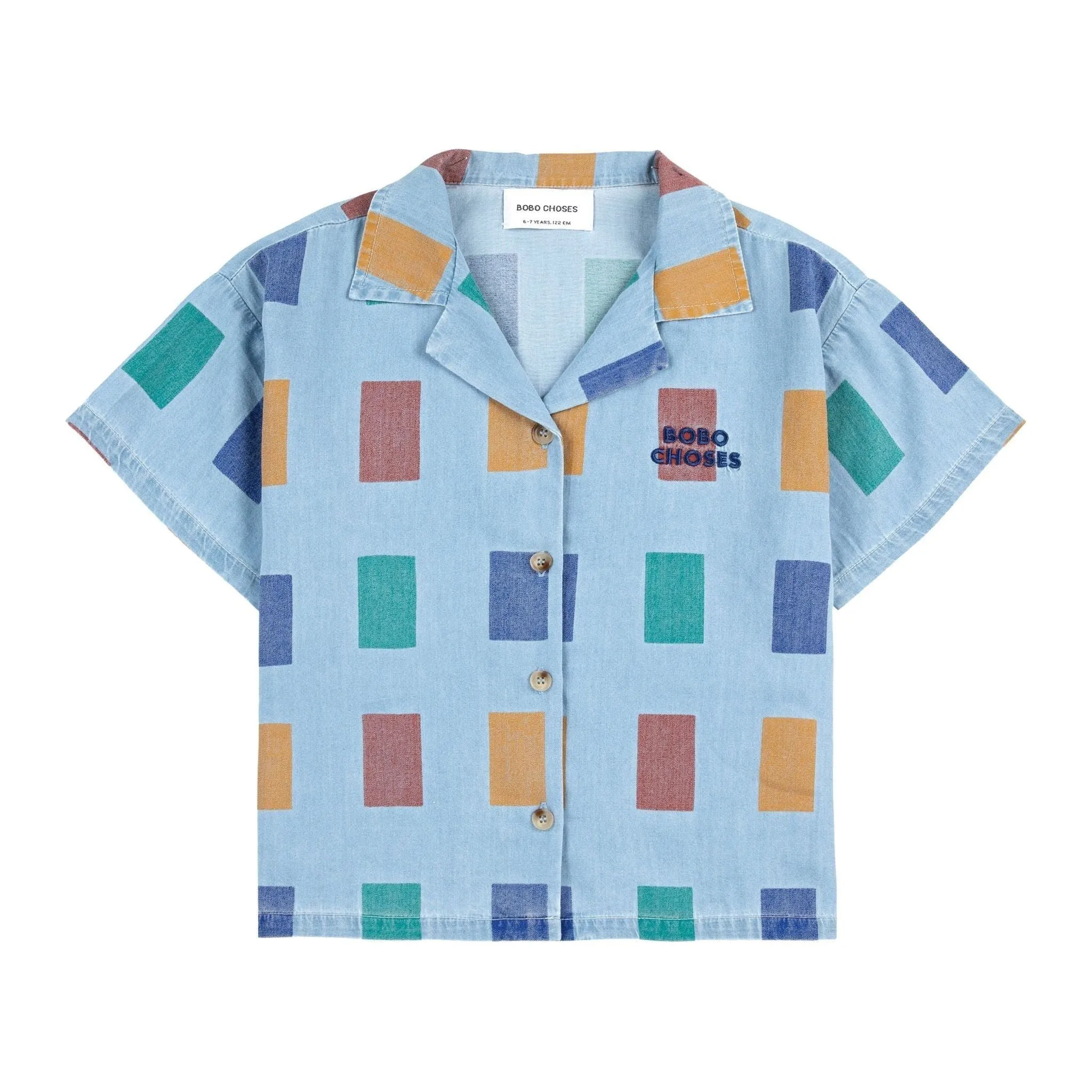 Color Game All Over Light Denim Shirt