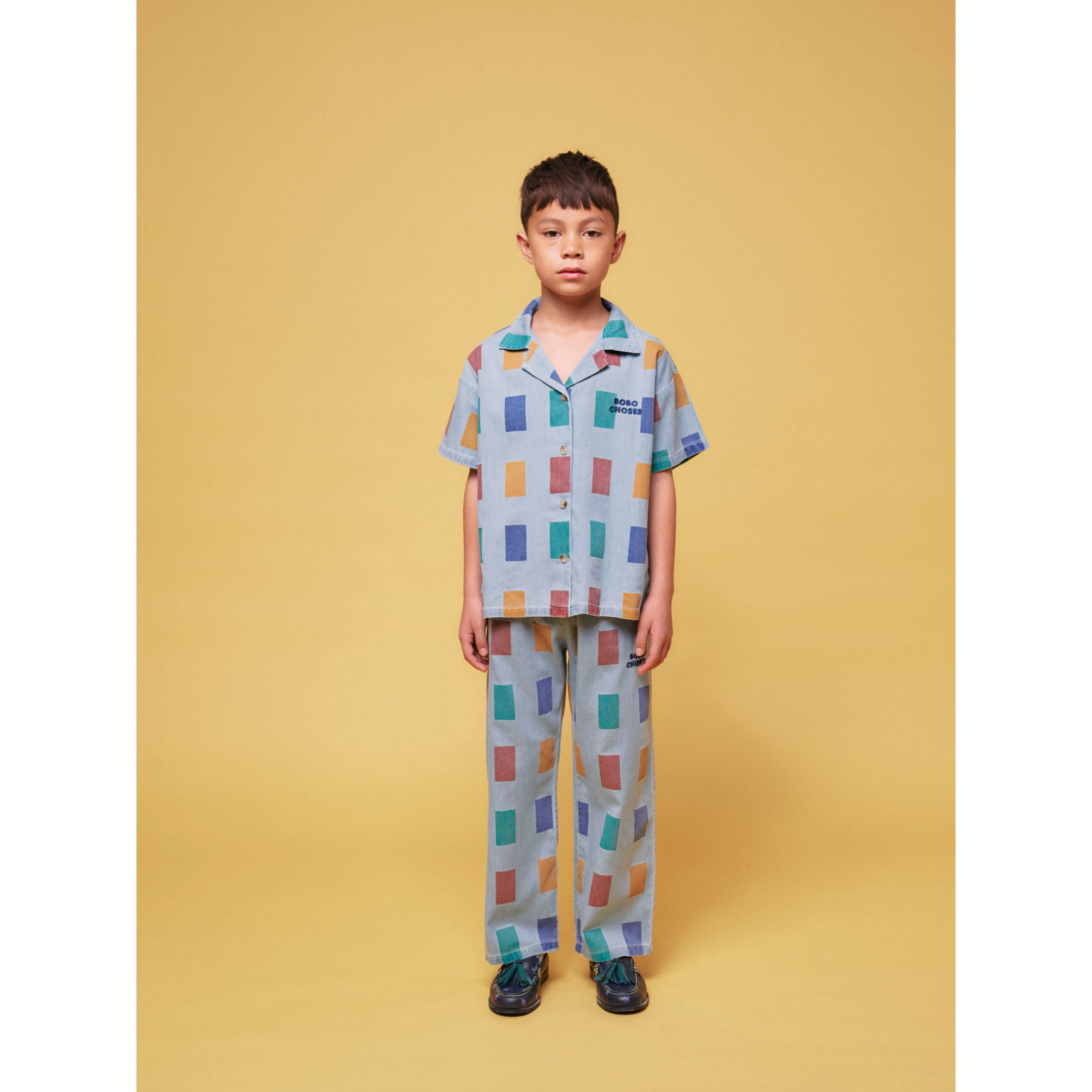 Color Game All Over Light Denim Shirt