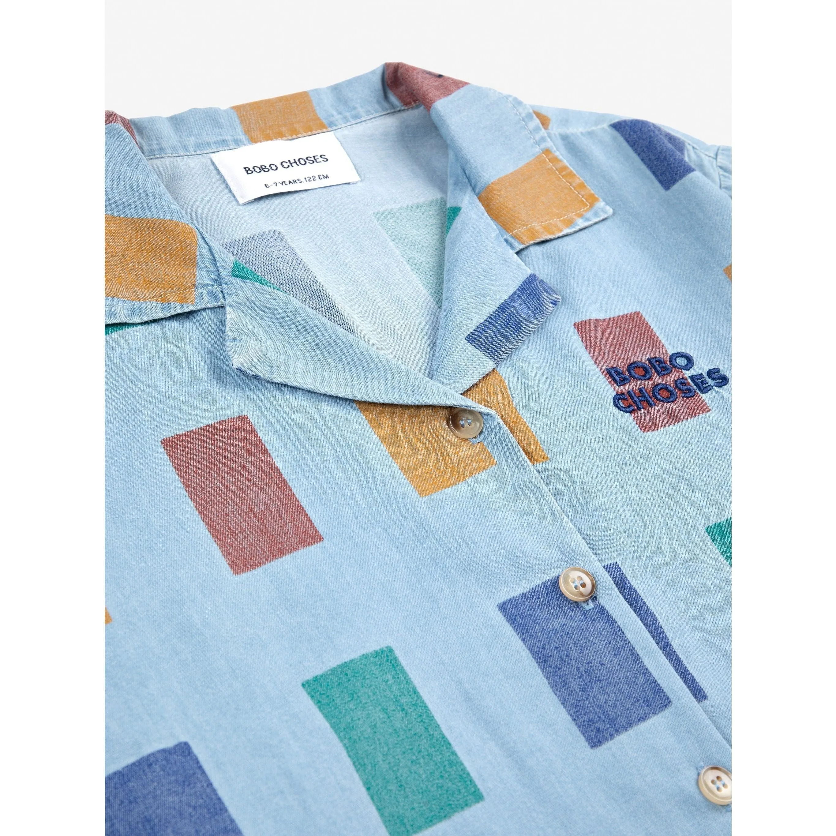 Color Game All Over Light Denim Shirt
