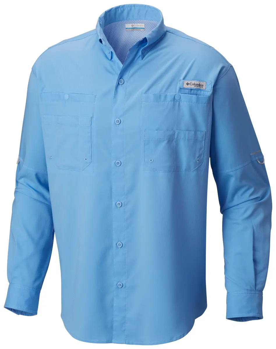 Columbia PFG Tamiami II Long Sleeve Mens Shirt White Cap