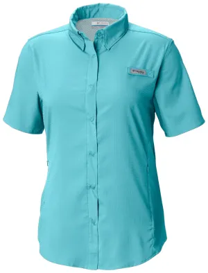 Columbia PFG Tamiami II Short Sleeve Womens Shirt Coastal Blue