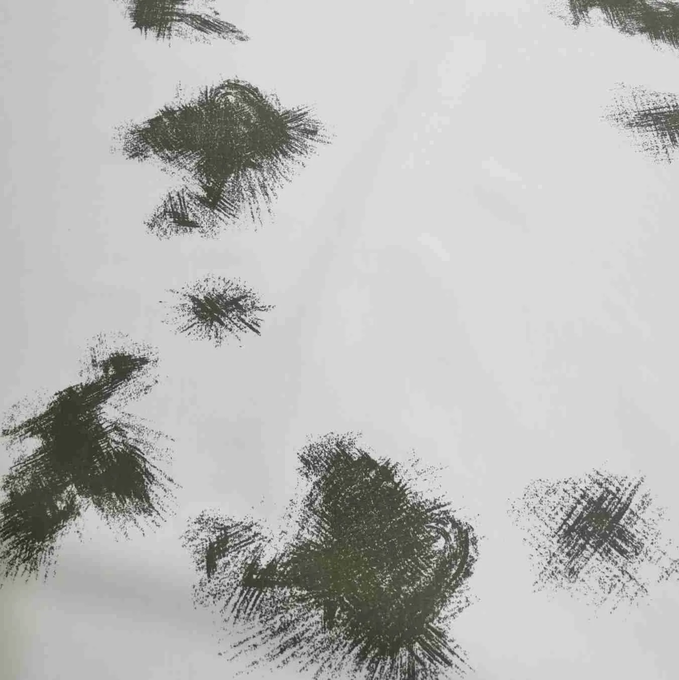 Cotton, Brushstroke in Khaki